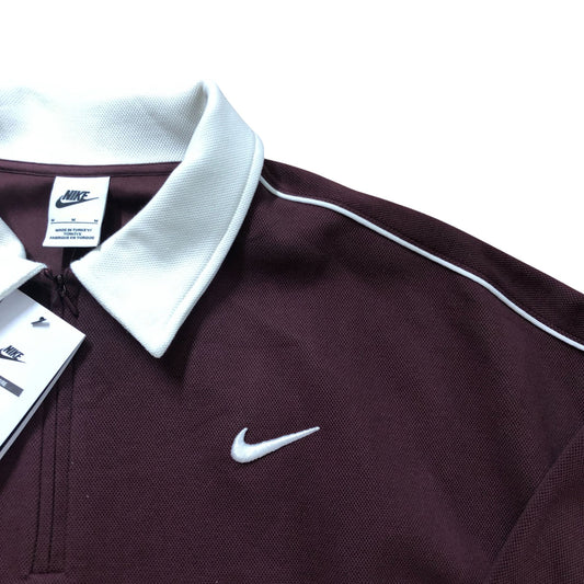 Nike Sports Coverup Top Burgundy Crush & Sail Size M