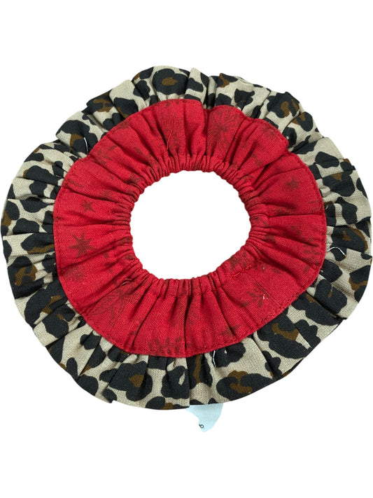 Red Swallow Scrunchie Hair Accessory Animal Print Women's Cotton Blend