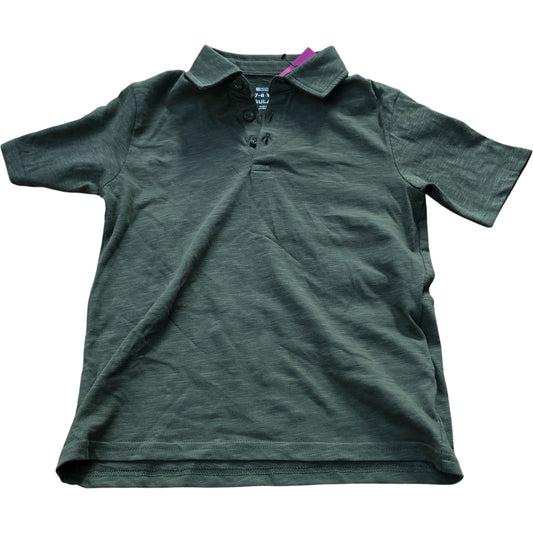 Mountain Warehouse Polo Shirt Age 7-8 Years Boys Olive Green Short Sleeve
