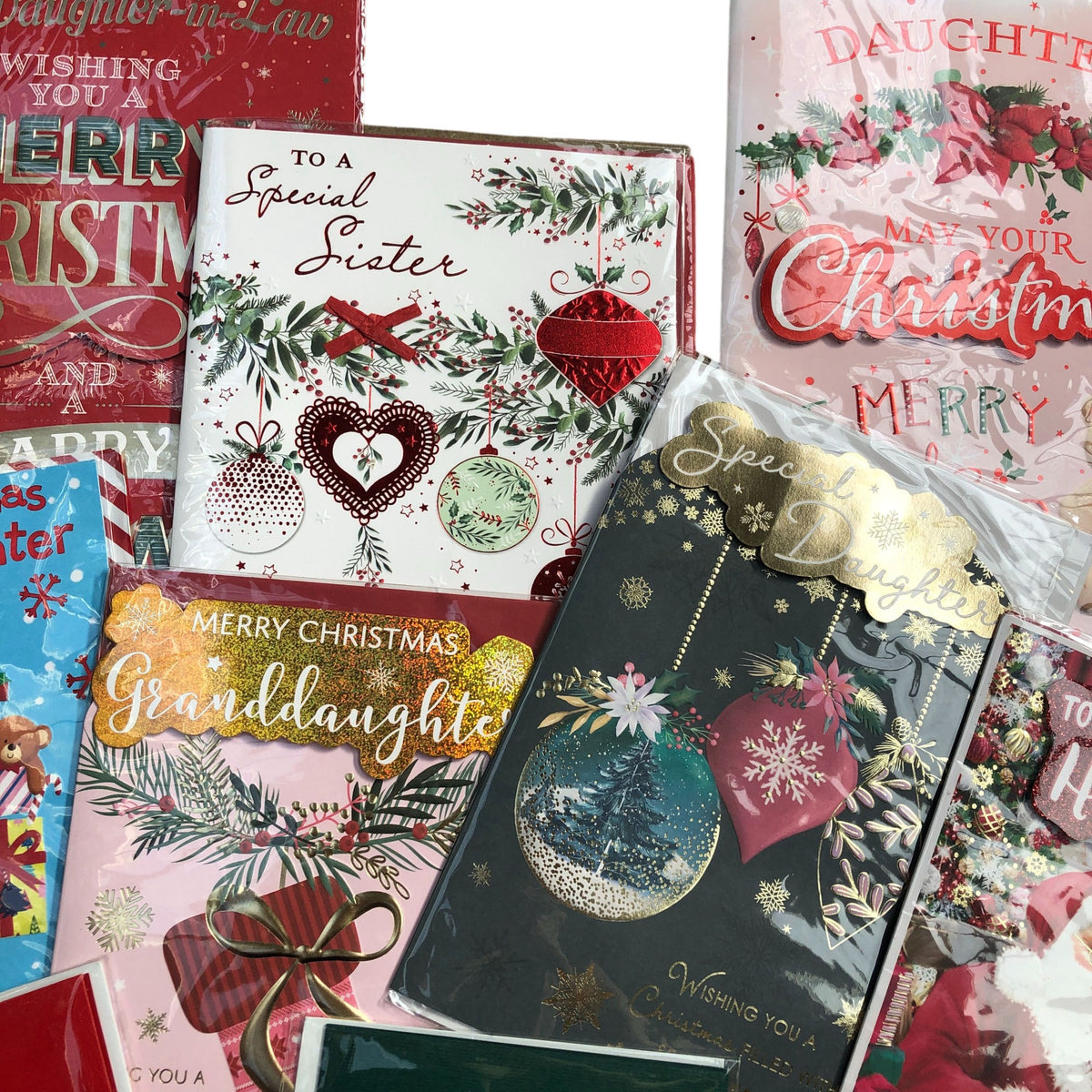 Mixed Lot of 10 Festive Christmas Cards