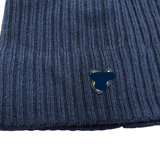 Black Beanie Hat Unisex Ribbed Knit Warm Winter Wear