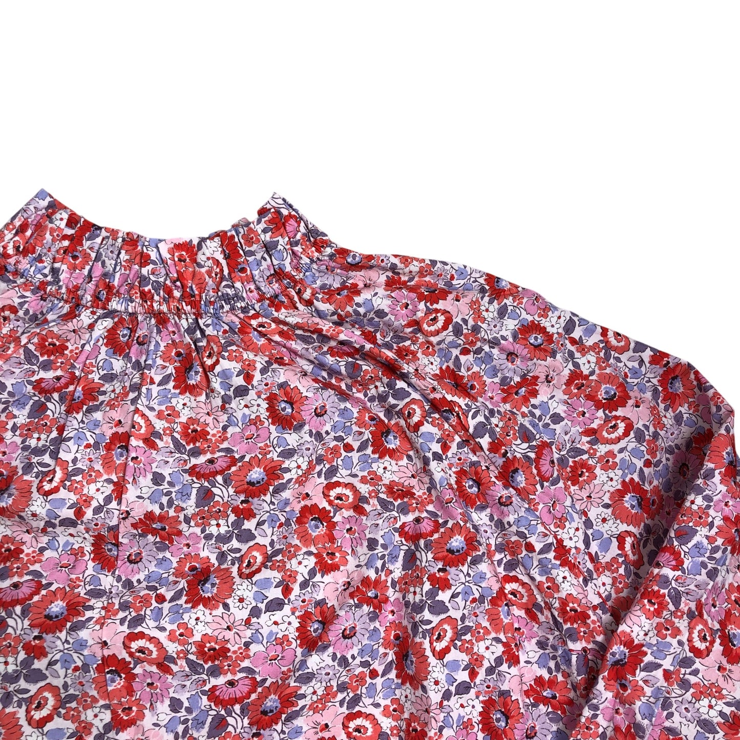 Cath Kidston Raglan Blouse UK16 Women's Floral Cotton Pink Long Sleeves