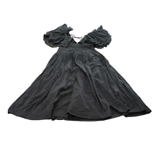 River Island UK6 Women's Black Puff Sleeve Maxi Dress Elegant Design