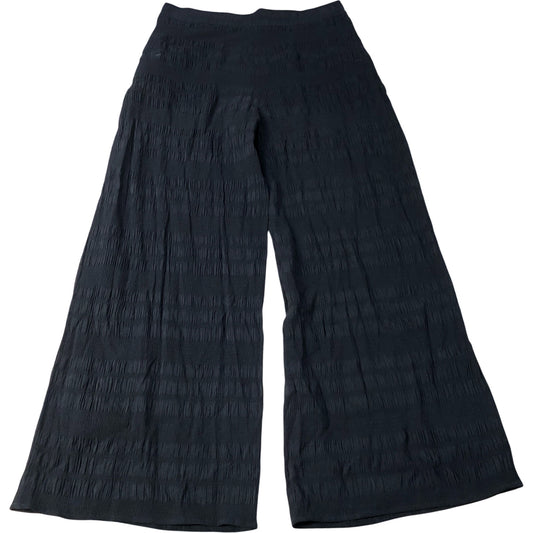 Black Wide Leg Trousers Comfort Stretch Size 14