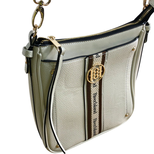 River Island Handbag Women's Cream Shoulder Bag with Adjustable Strap