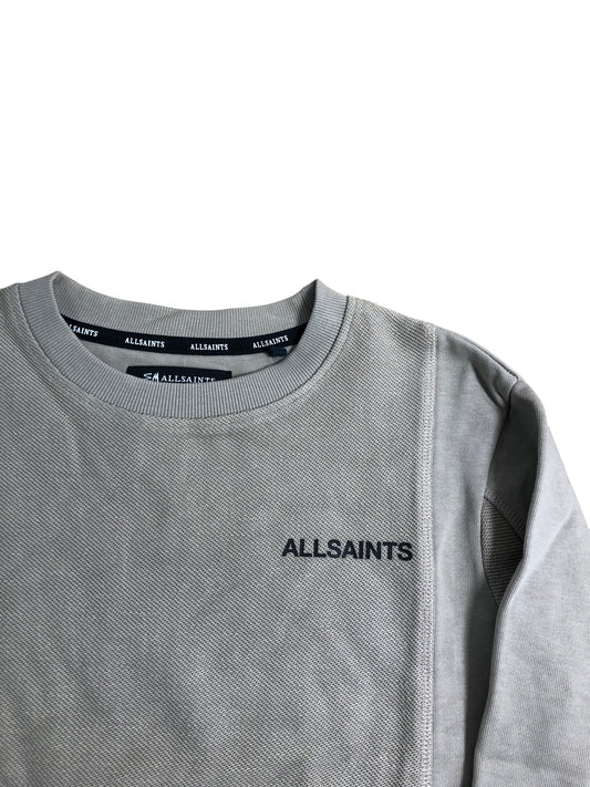 Allsaints Kids Sweatshirt 9-10 Years Unisex Grey Casual Long Sleeve Style