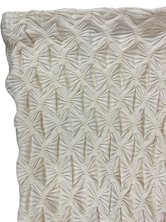 River Island UK4 Women's Cream Textured Midi Skirt Stylish Floral Pattern