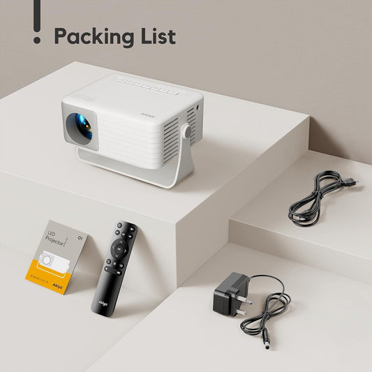 Akiyo Wi-Fi Mini LED Projector Model O1 Native 720p HDMI Home Cinema