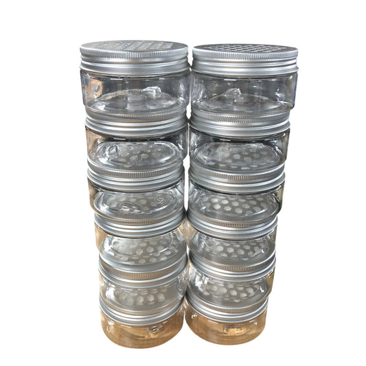 12 Pcs Plastic Storage Tins with Lids Kitchen Organisers Food Containers 100ml