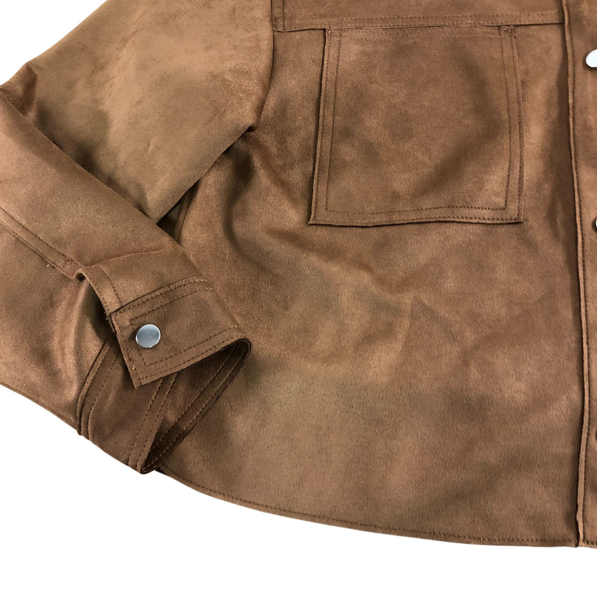 Brown Suede Jacket UK12 Women's