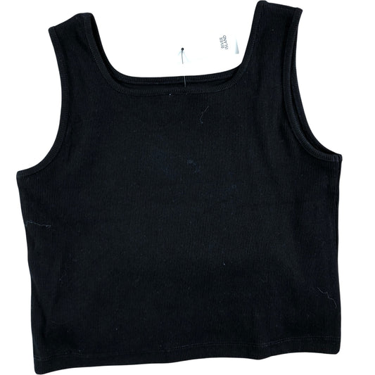 River Island Girls Black Tank Top Age 13-14 Years Leopard Print Design