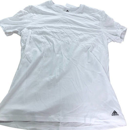 Adidas Men's White T-Shirt Size M Casual Cotton Short Sleeve Athletic Wear