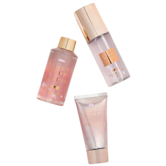 Just Pink Body Care Bundle Mandarin Jasmine Patchouli Shimmer Mist Lotion