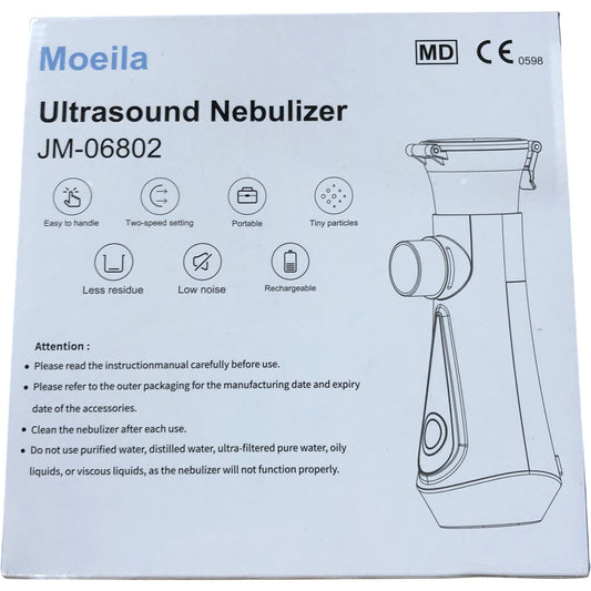 MOEILA Ultrasound Nebulizer JM06802 Portable Rechargeable Low Noise Nebuliser
