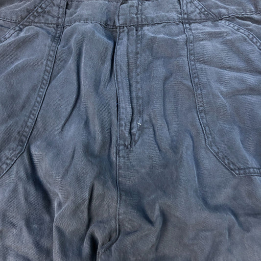 Weird Fish Wide Leg Trousers UK Size 18 Navy Lightweight Comfort Fit