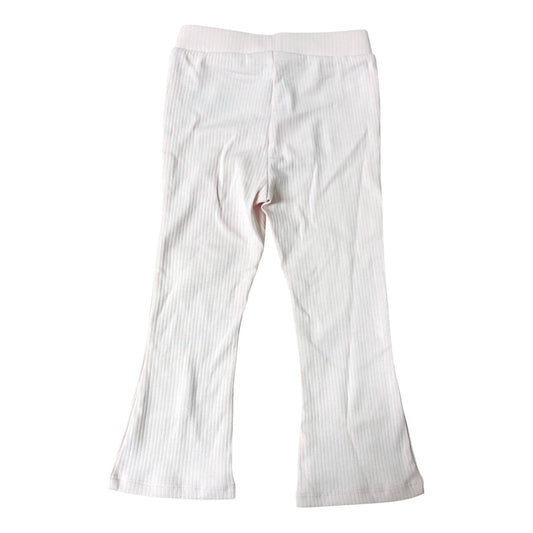 River Island Mini Girls' Trousers 18-24 Months Pink Ribbed Stretch Fit