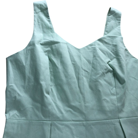 Mint Green Structured Sleeveless Mini Dress Size 18