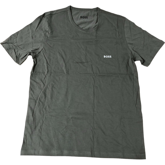 Hugo Boss L T-Shirt Men's Olive Green Short Sleeve Crew Neck
