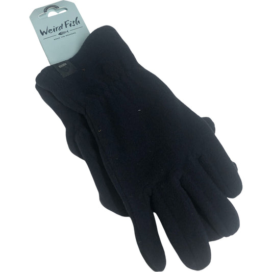 Weird Fish Fleece Gloves Navy Warm Winter Accessories Handwear