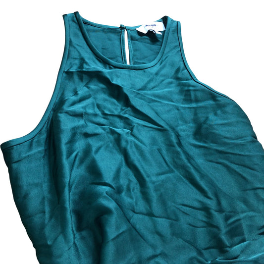 Branded Petite Maxi Dress UK10 Women's Green Sleeveless Elegant Party Wear