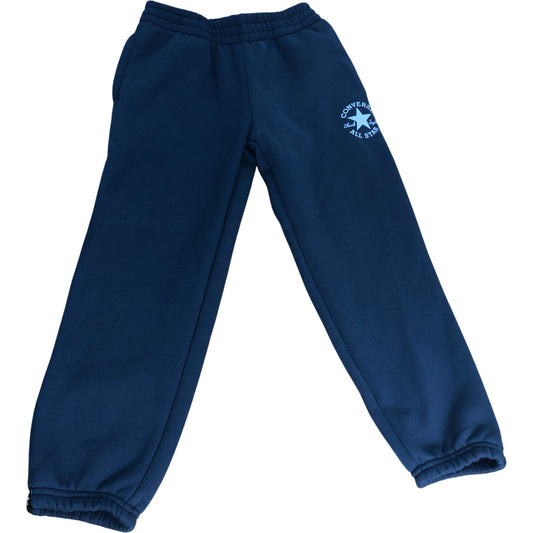 Converse Sweatpants Boys Age 6-7 Years Navy Blue Elasticated Cuffs Logo