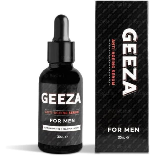 Geeza Anti-Ageing Serum For Men 30ml Boosts Skin Health Smooths Wrinkles