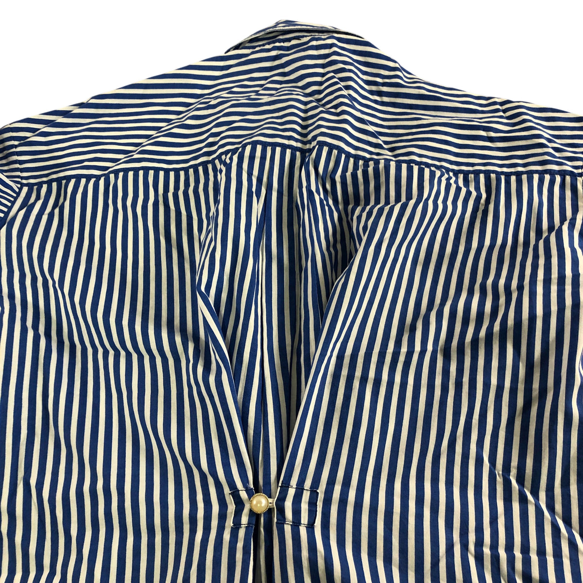 River Island Striped Shirt UK8 Women's Blue White Long Sleeve Casual Top