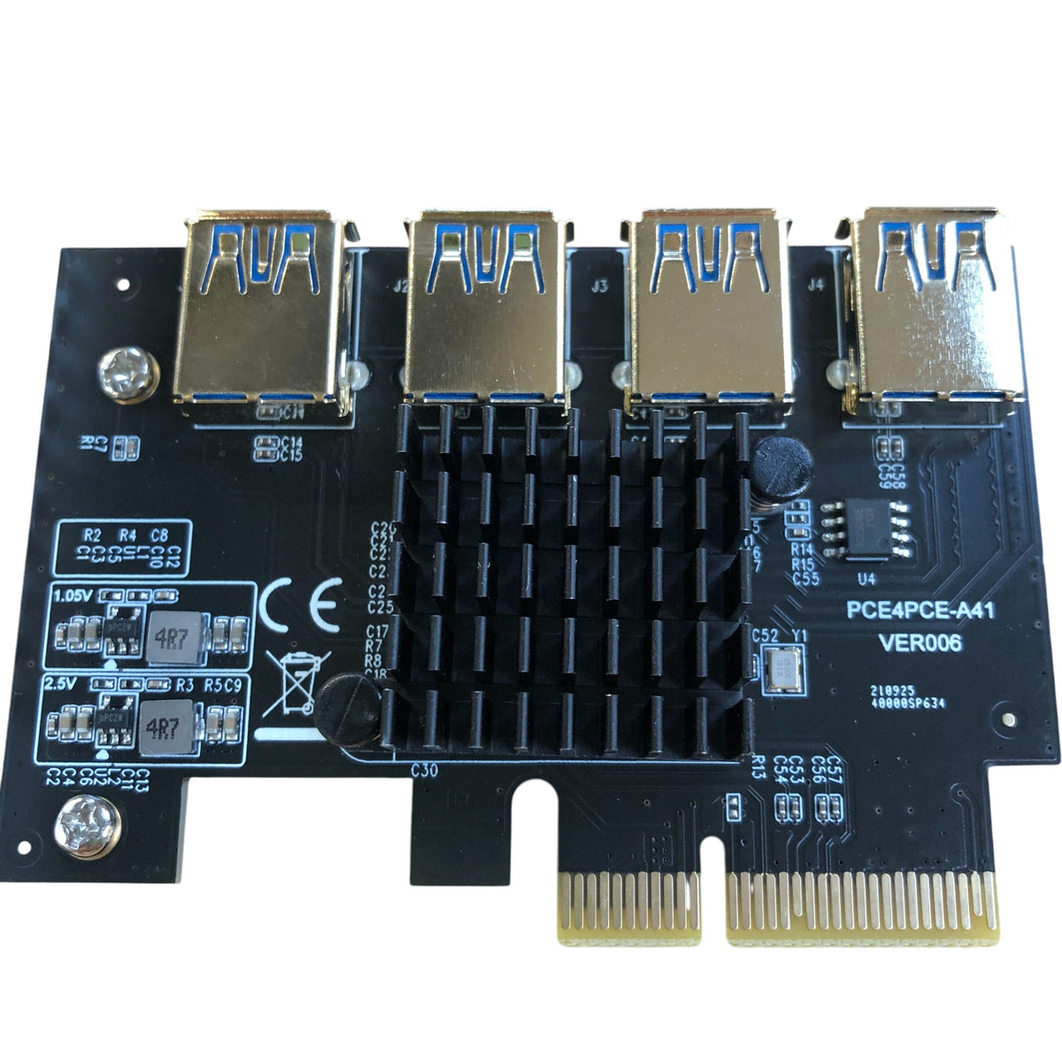 YBBOTT PCI-E 4X To 4 PCI-E USB Card For Bitcoin Mining