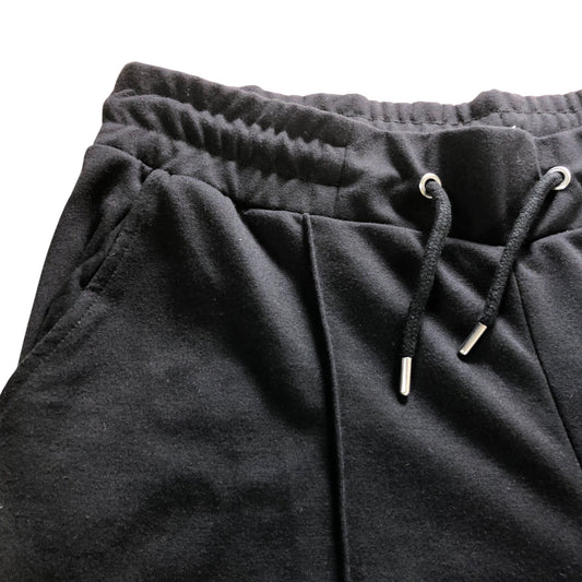 River Island Black Track Pants Women's Casual Sportswear With Drawstring Large