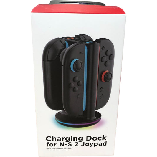 Charging Dock For N-S 2 Joypad Magnetic Connection With RGB Lights