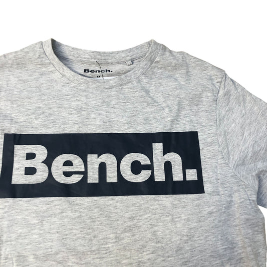 Bench Grey Graphic Print Cotton T-Shirt Size M