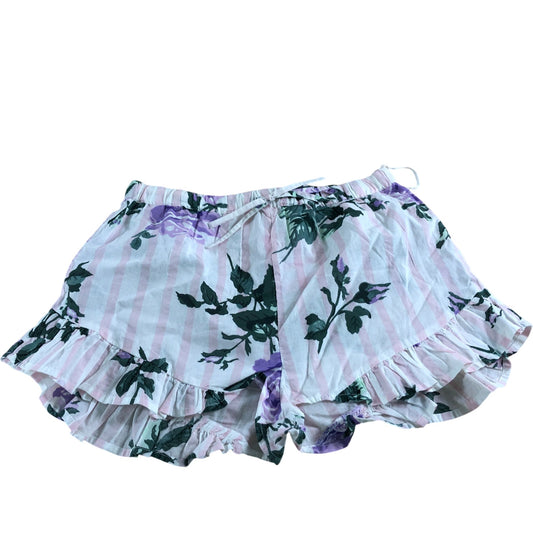 River Island Floral Shorts UK XS Women's Ruffled