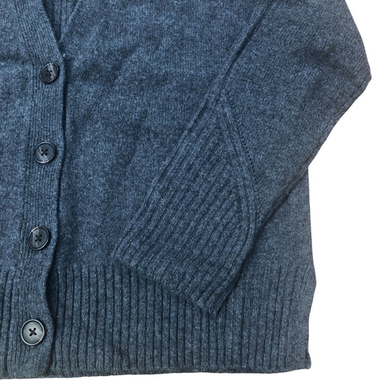 Dark Grey Merino Wool Blend Cardigan Size 8