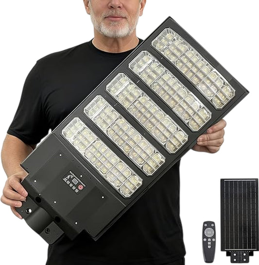 SOLAR Street Lights Outdoor 8500K LED Flood Light IP65 Waterproof Motion Sensor