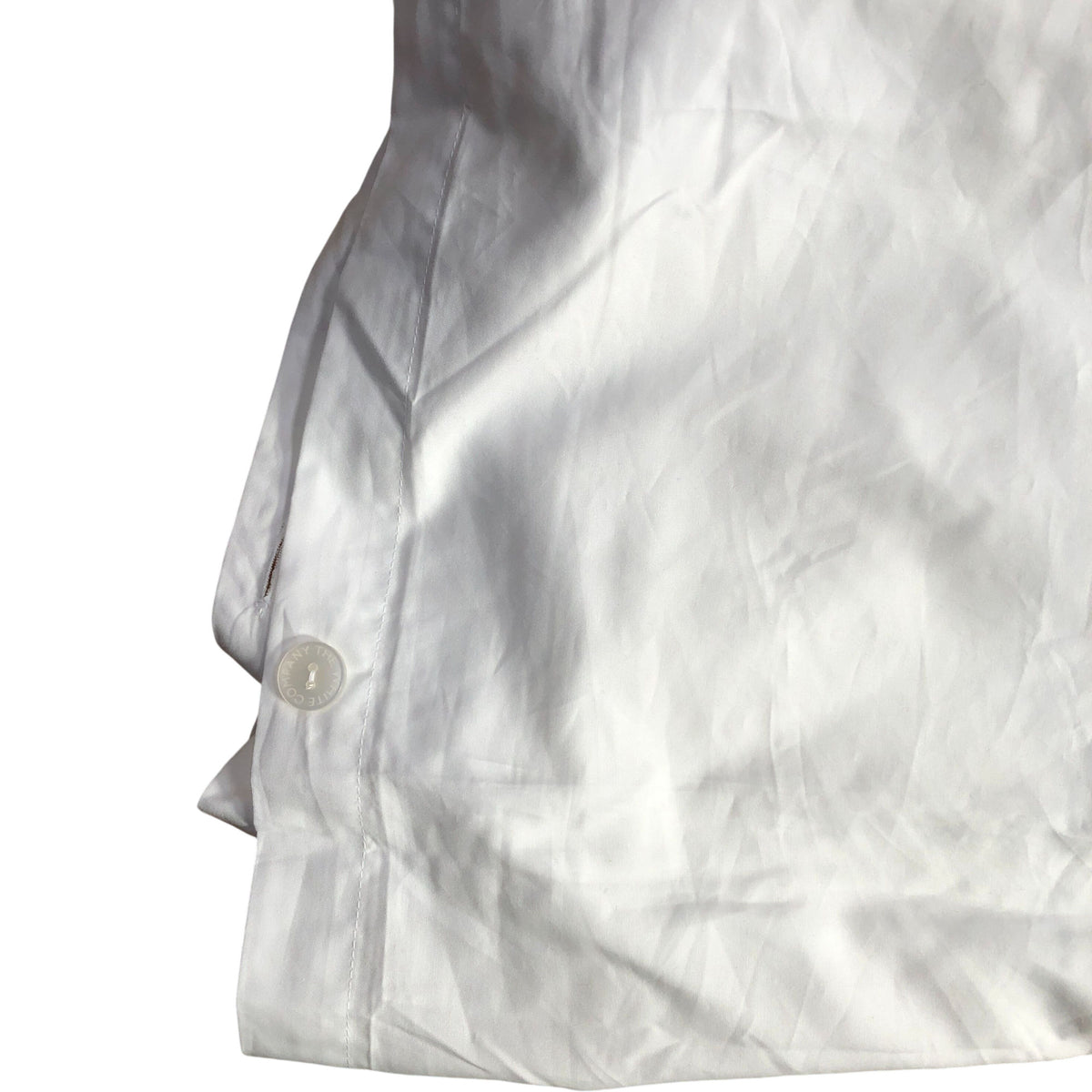 Superking Duvet Cover 260x220cm 100 Percent Cotton White Lined Bedding UK