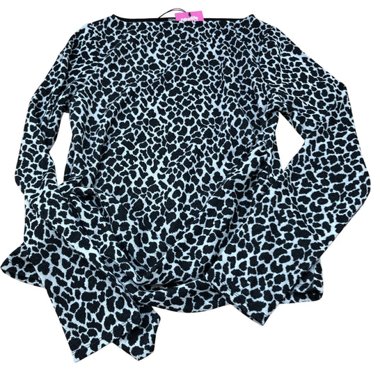 River Island Leopard Print Long Sleeve Top Women's Size 12