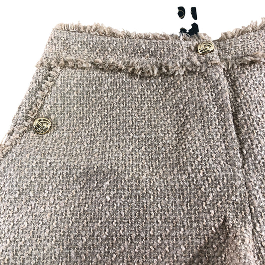 River Island Women's Size 16 Tweed Shorts with Gold Buttons