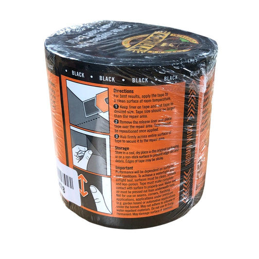 Gorilla Waterproof Patch And Seal Tape Black Permanent Rubberised Tape 100%