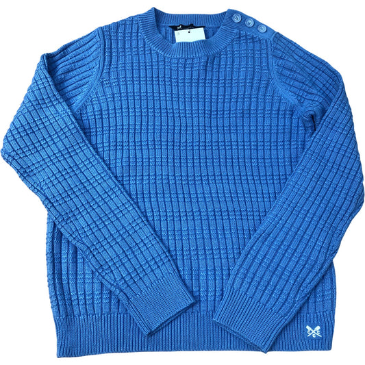 Crew Clothing Company Button Detail Blue Jumper Size 14