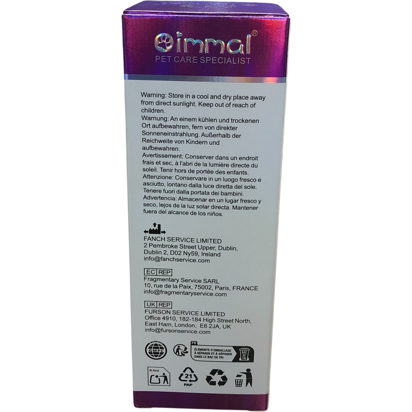 Oimmal 15 In 1 Multivitamin For Dogs 60ml Natural Supplement Dog Health