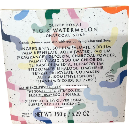 Fig And Watermelon Charcoal Soap 150g Gently Cleanse Your Skin