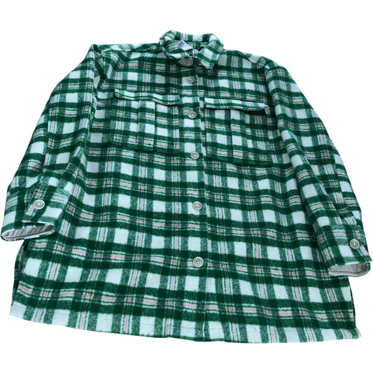 River Island Women's Flannel Check Jacket UK Medium Green Checked