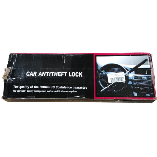 BURNTOP Car Antitheft Lock Model 381 Steering Wheel Security Device New