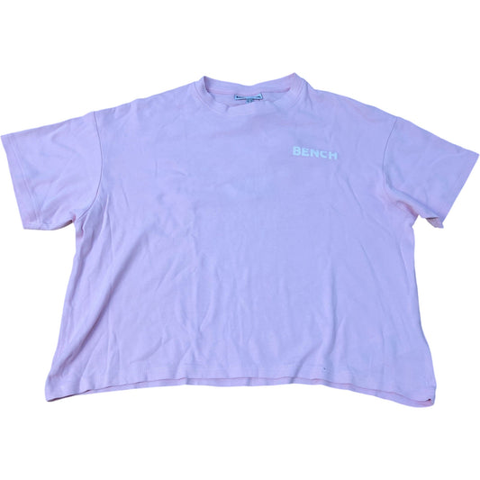 Bench Boxy Fit Cropped Pink T-Shirt Size M