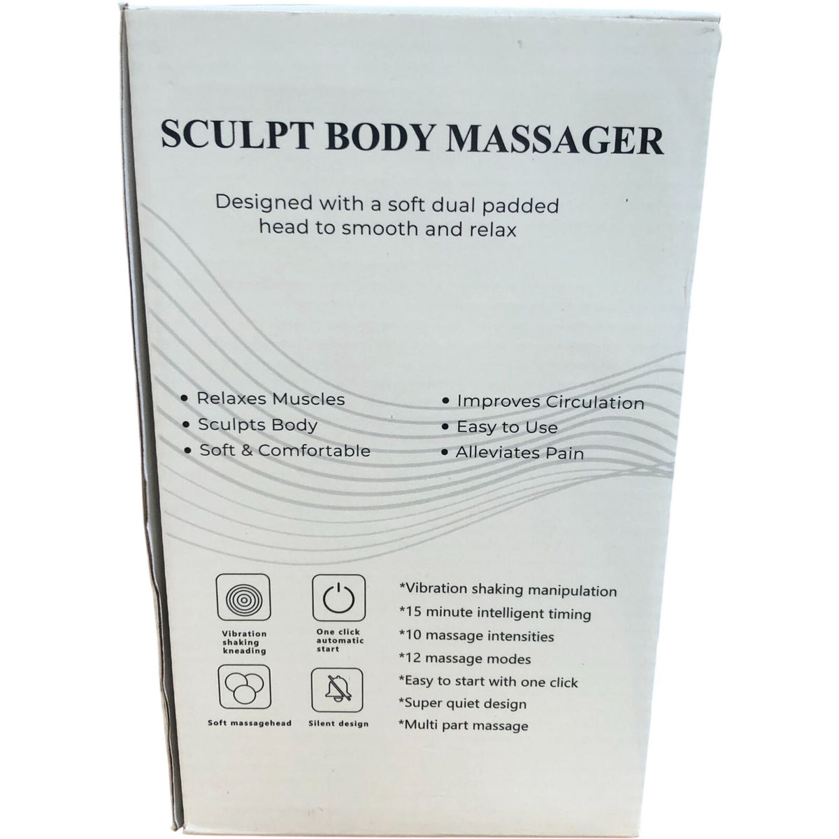Sculpt Body Massager Adjustable Intensity Soft Dual Padded Technology