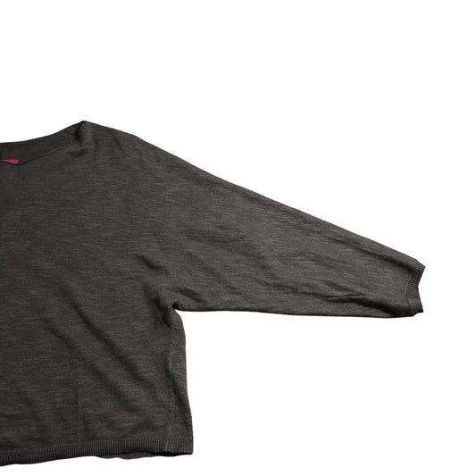 Branded Women's Medium Crop Sweater Cotton Brown Open Back SIZE 12