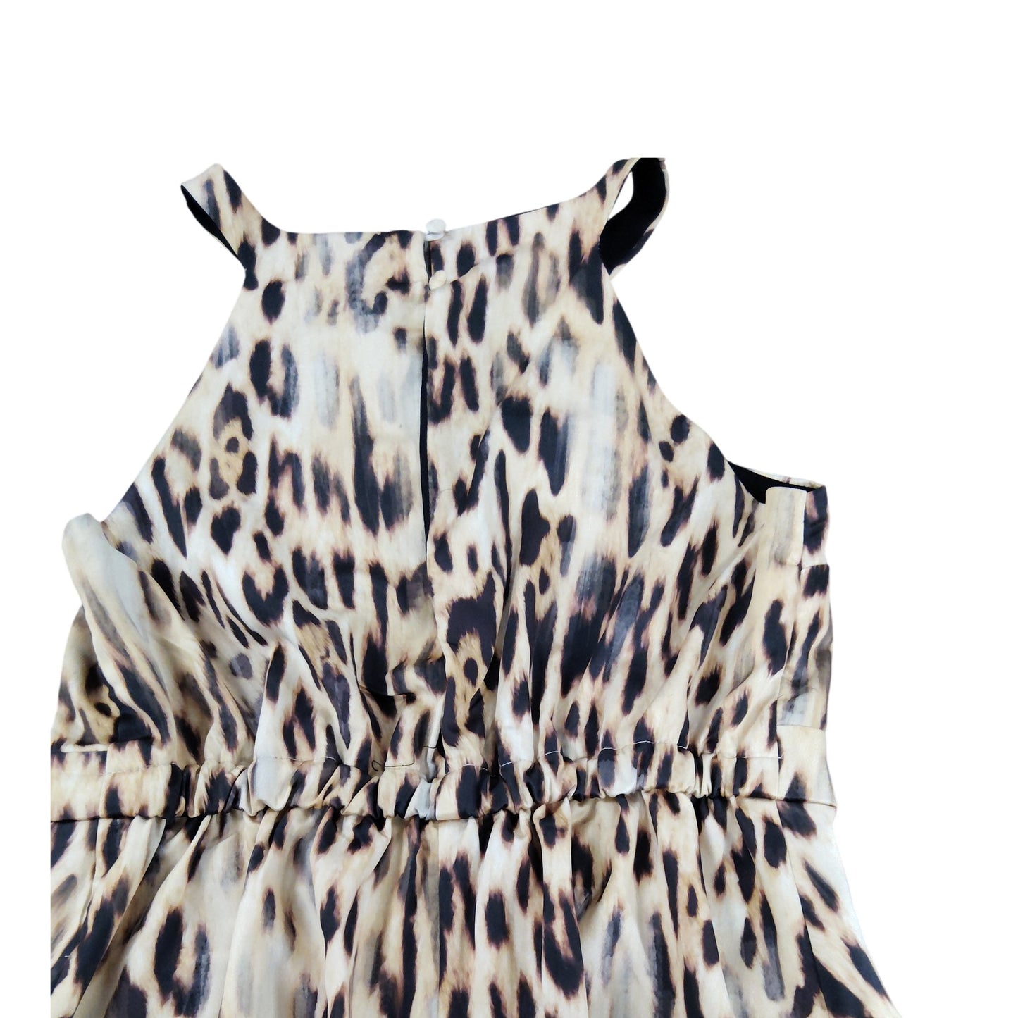 River Island Leopard Print Dress UK6 Women's Sleeveless Casual Stylish Fashion