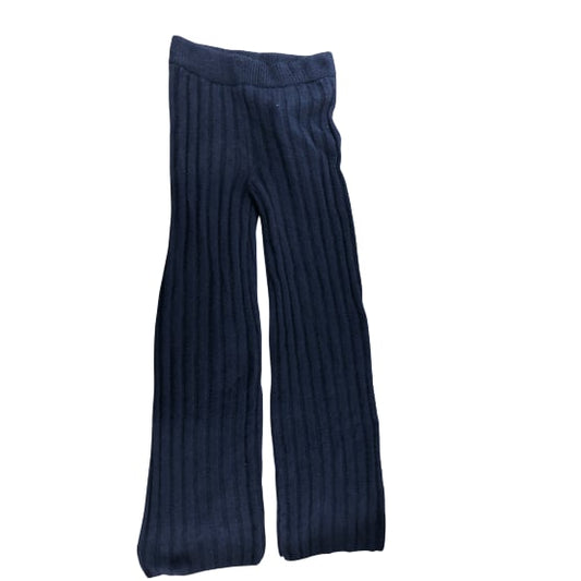 River Island Navy Ribbed Trousers XS Women's Comfortable Stretchy Fit