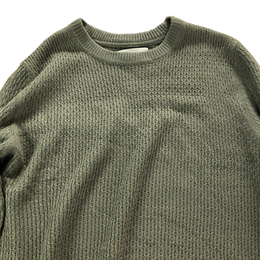 Avant Garde Tanka Crew Jumper Men's Lightweight Knit Green Acrylic XL