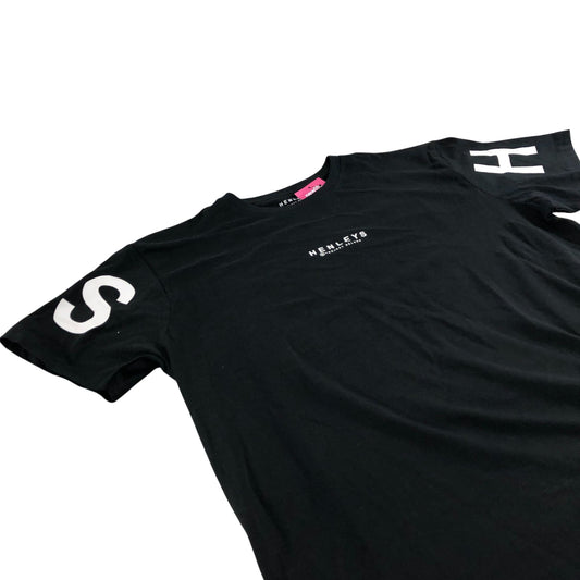 Henleys Project Deluxe Black T-Shirt Men's Short Sleeve Casual XL